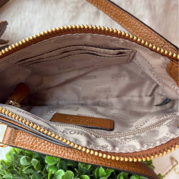 Michael Kors Brown Leather Crossbody Bag - Picture 6 of 10
